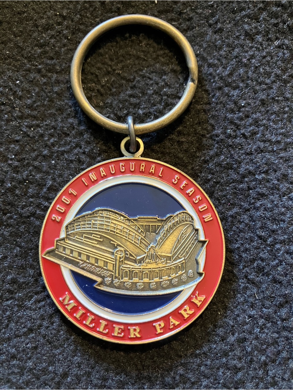 Milwaukee Brewers 2001 Inaugural Season Miller Park Keychain Vintage MLB